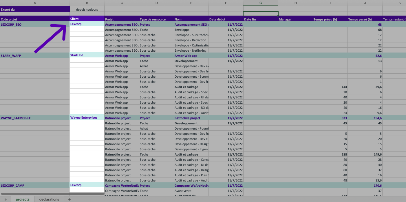 export client