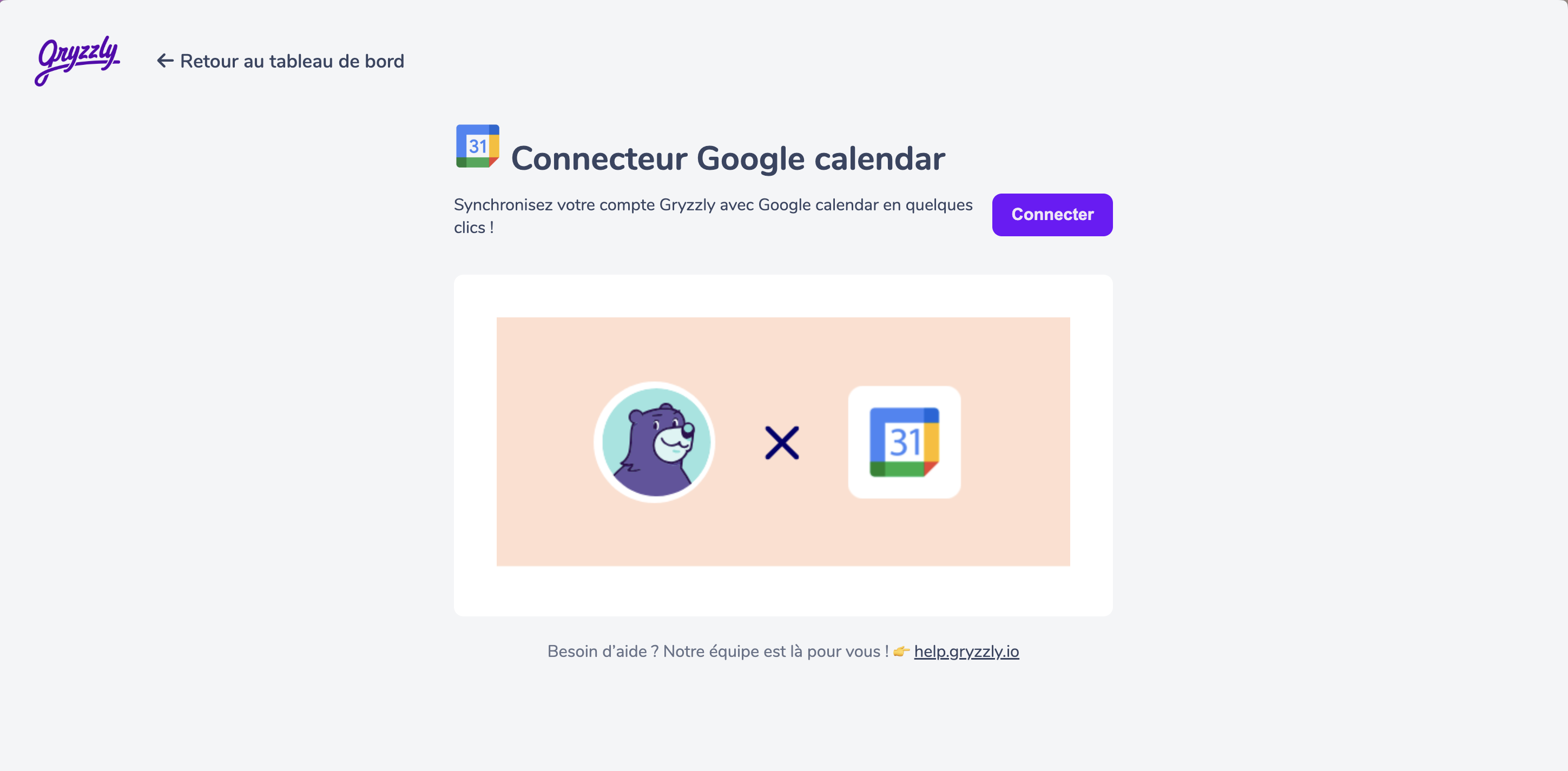 Connectez votre calendrier Google