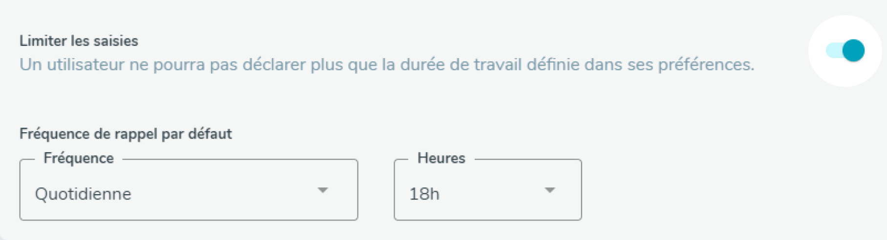 Limitation des saisies