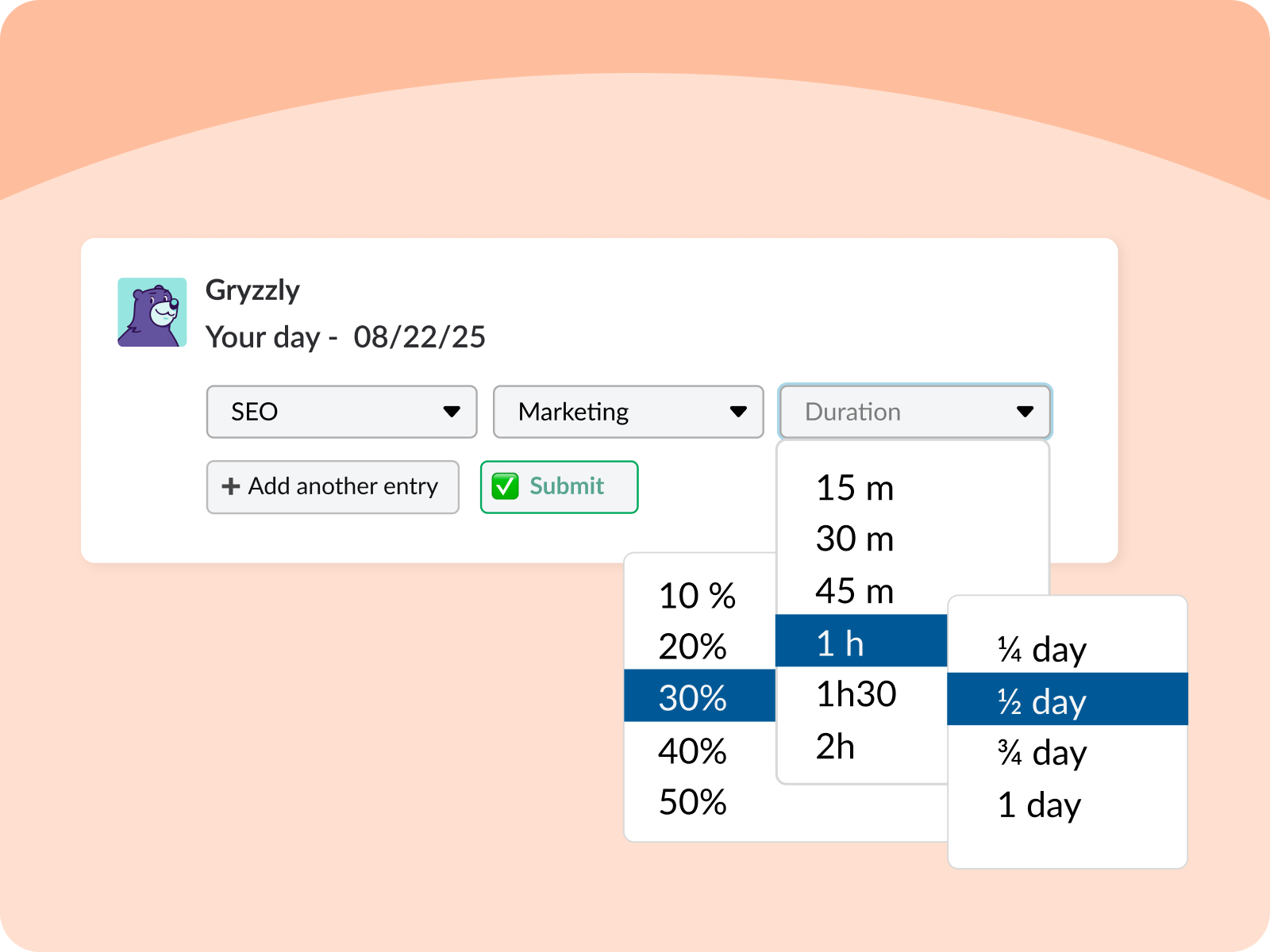 Flexible time entry formats