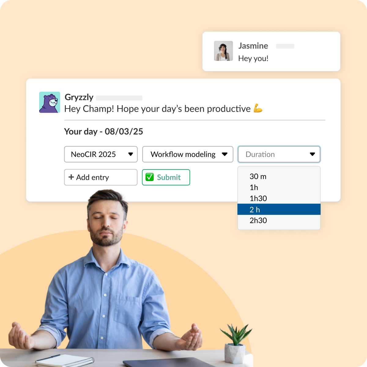 R&D time entry reminders