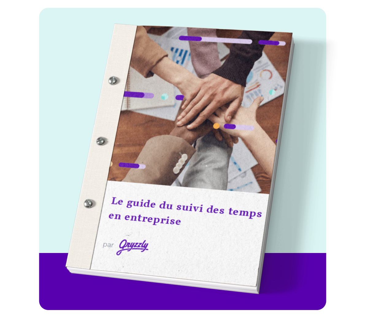 Visuel du guide de suivi des temps