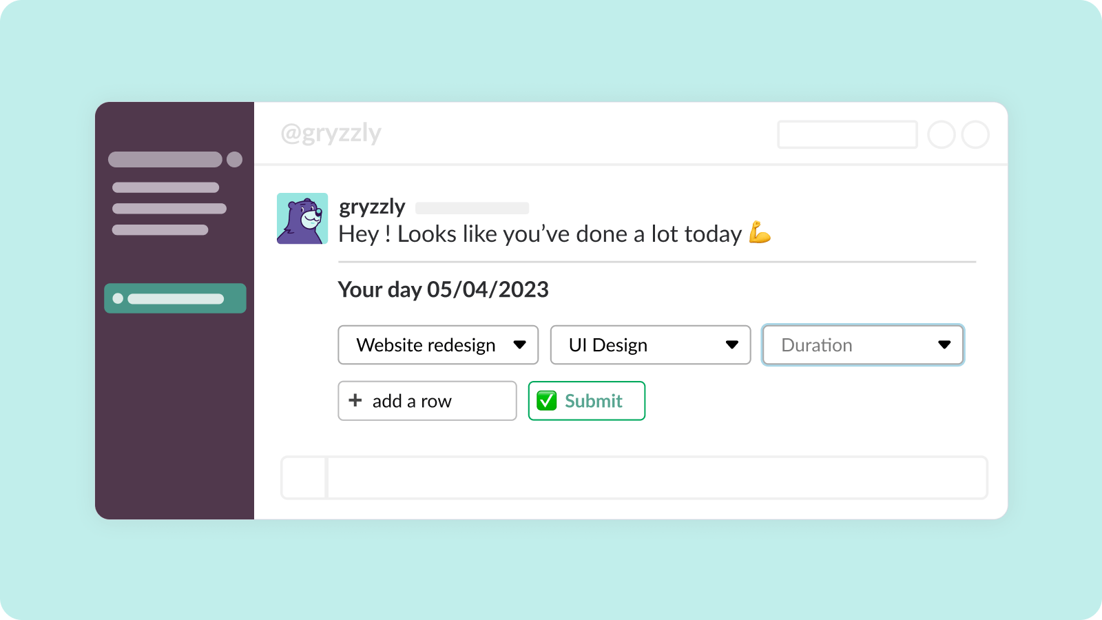 2. Ajoutez Gryzzly à Slack