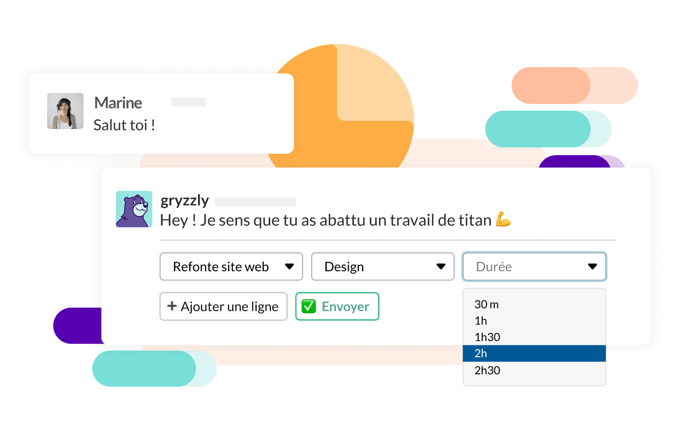 Facilitez la récolte des temps de travail avec un chatbot slack