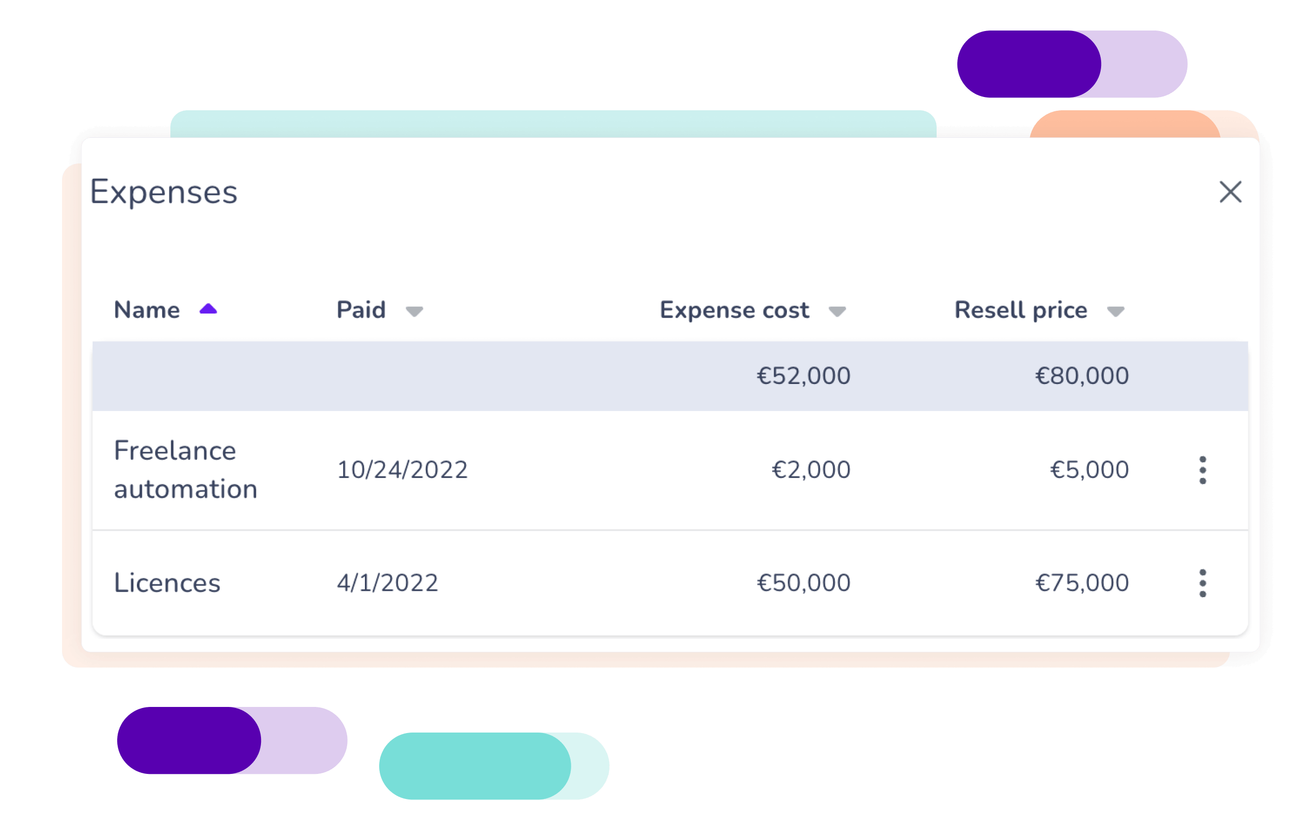 Integrate your expenses