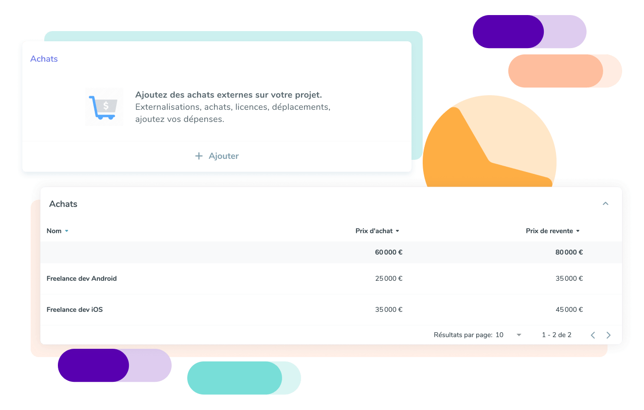 Suivi de vos coûts : intégrez vos achats